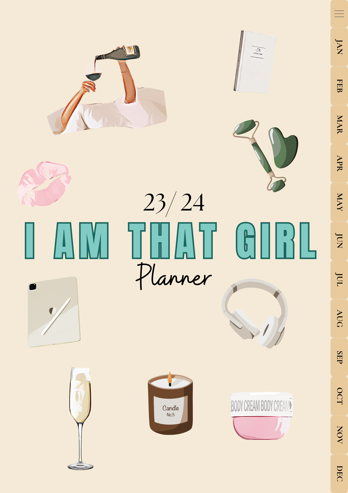 "I Am That Girl" 2023-2024 dated Planner