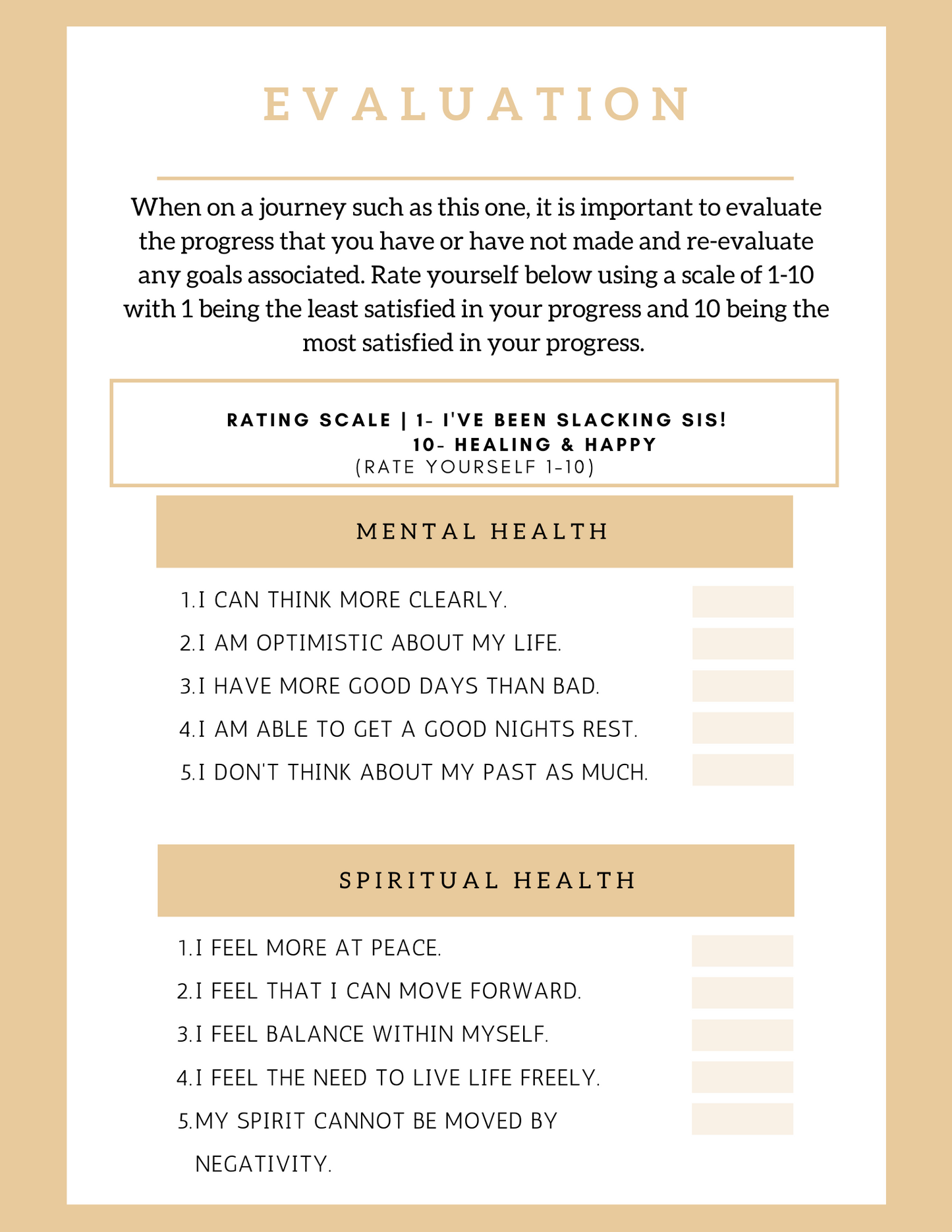 Healing Blueprint Journal (6-month Undated)